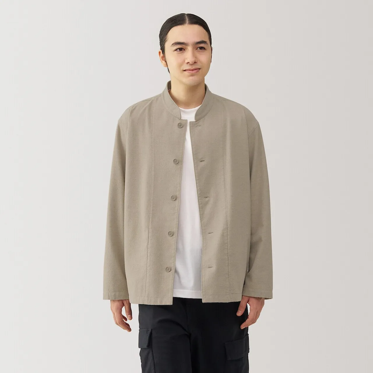 Giacca camicia in flanella