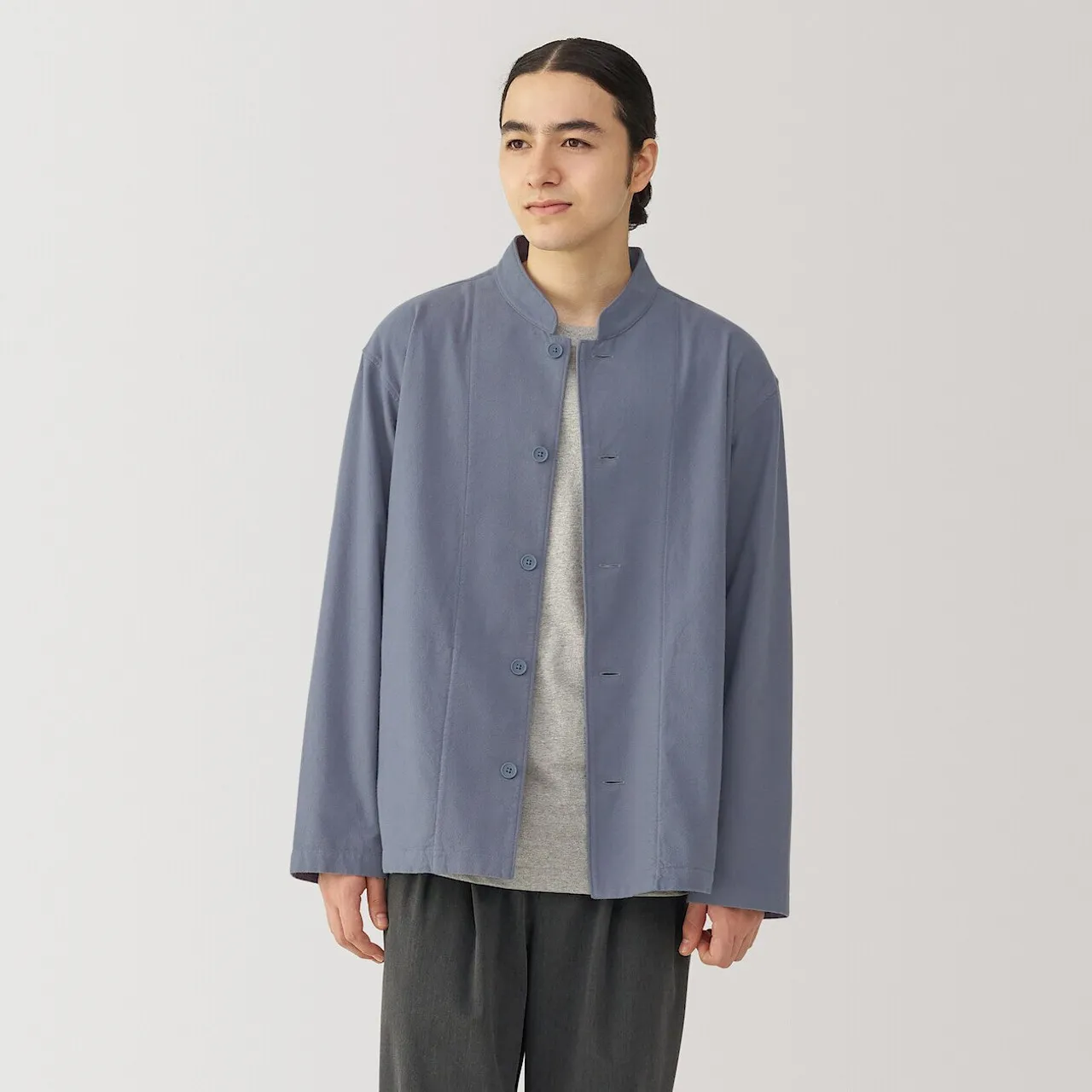Giacca camicia in flanella