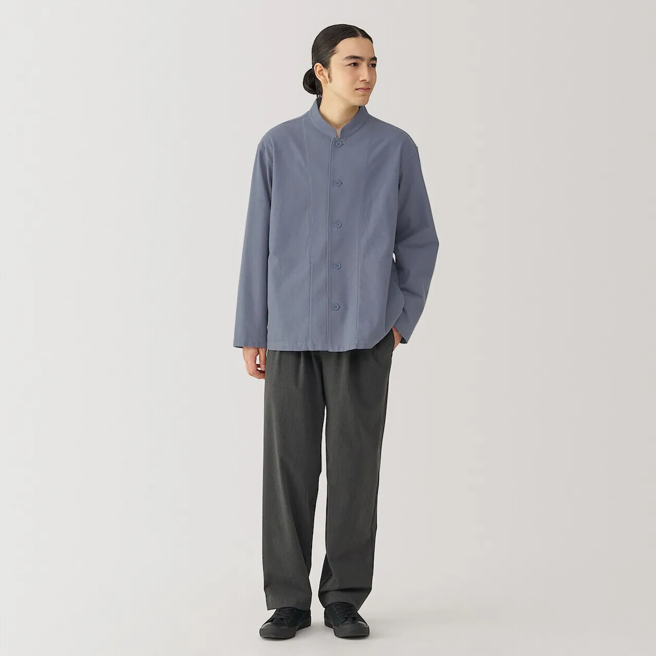 Giacca camicia in flanella