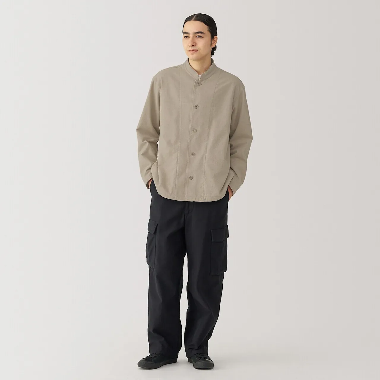 Giacca camicia in flanella