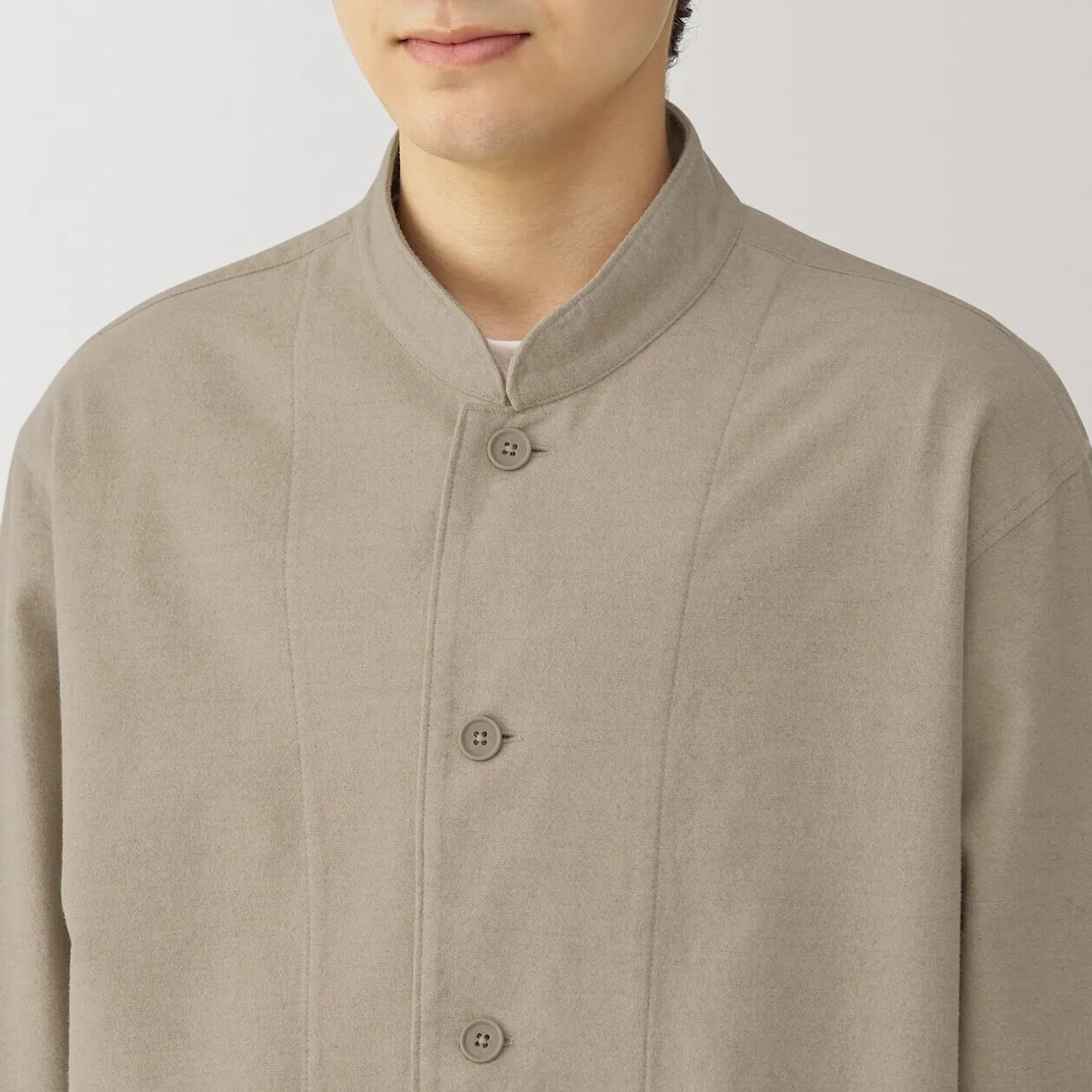Giacca camicia in flanella