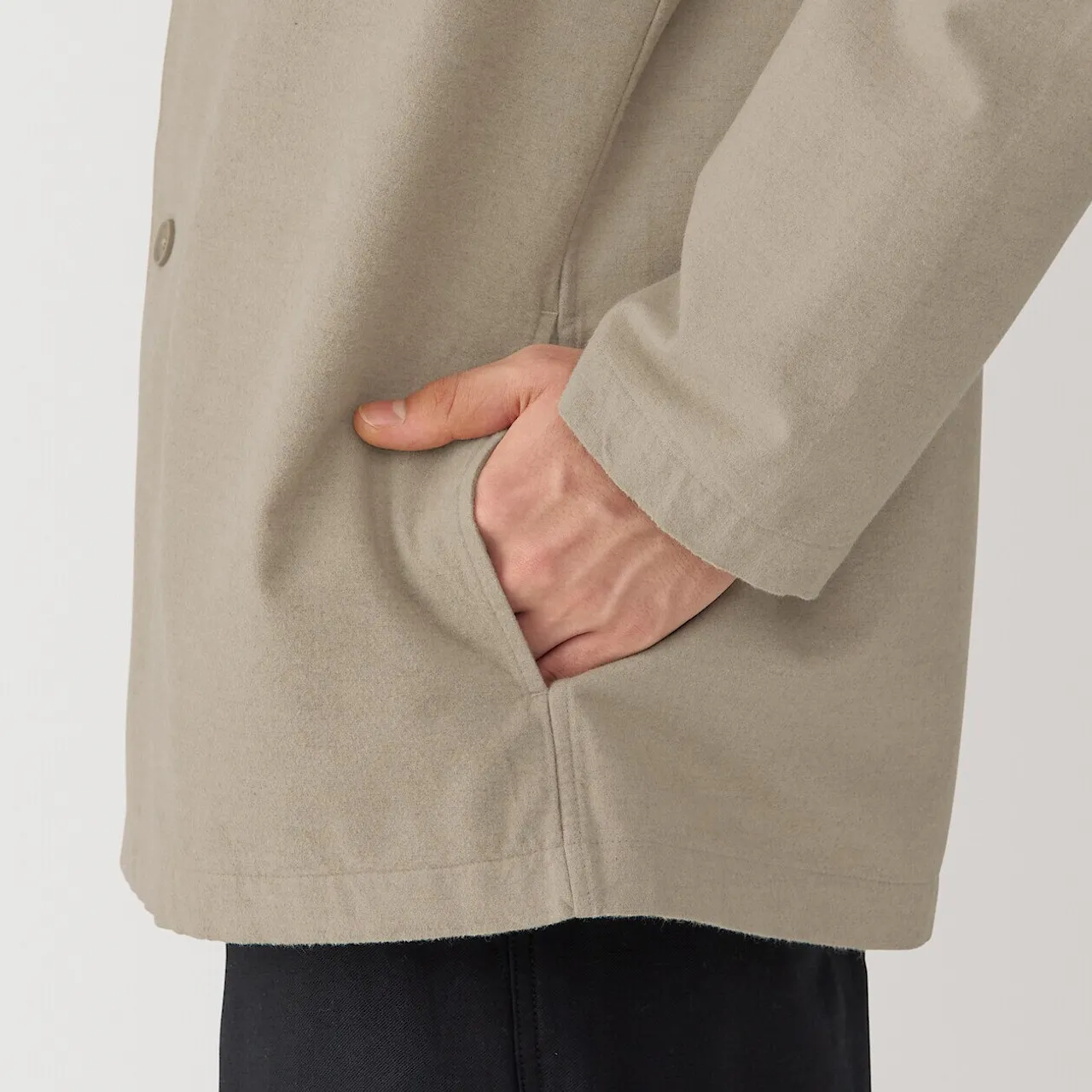 Giacca camicia in flanella