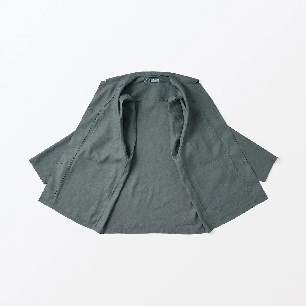 Giacca camicia in misto canapa