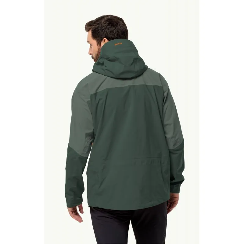 Giacca da sci alpinismo Hardshell da uomo JACK WOLSKINS ALPSPITZE TOUR 3L JKT (Nero oliva)