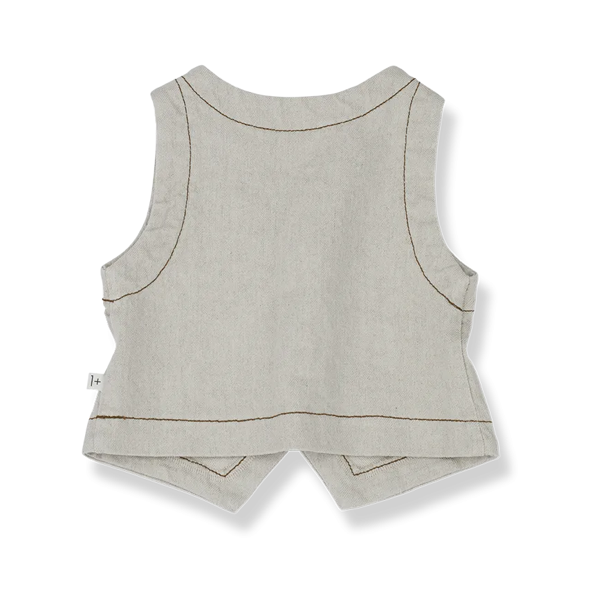 Gilet beige per neonato