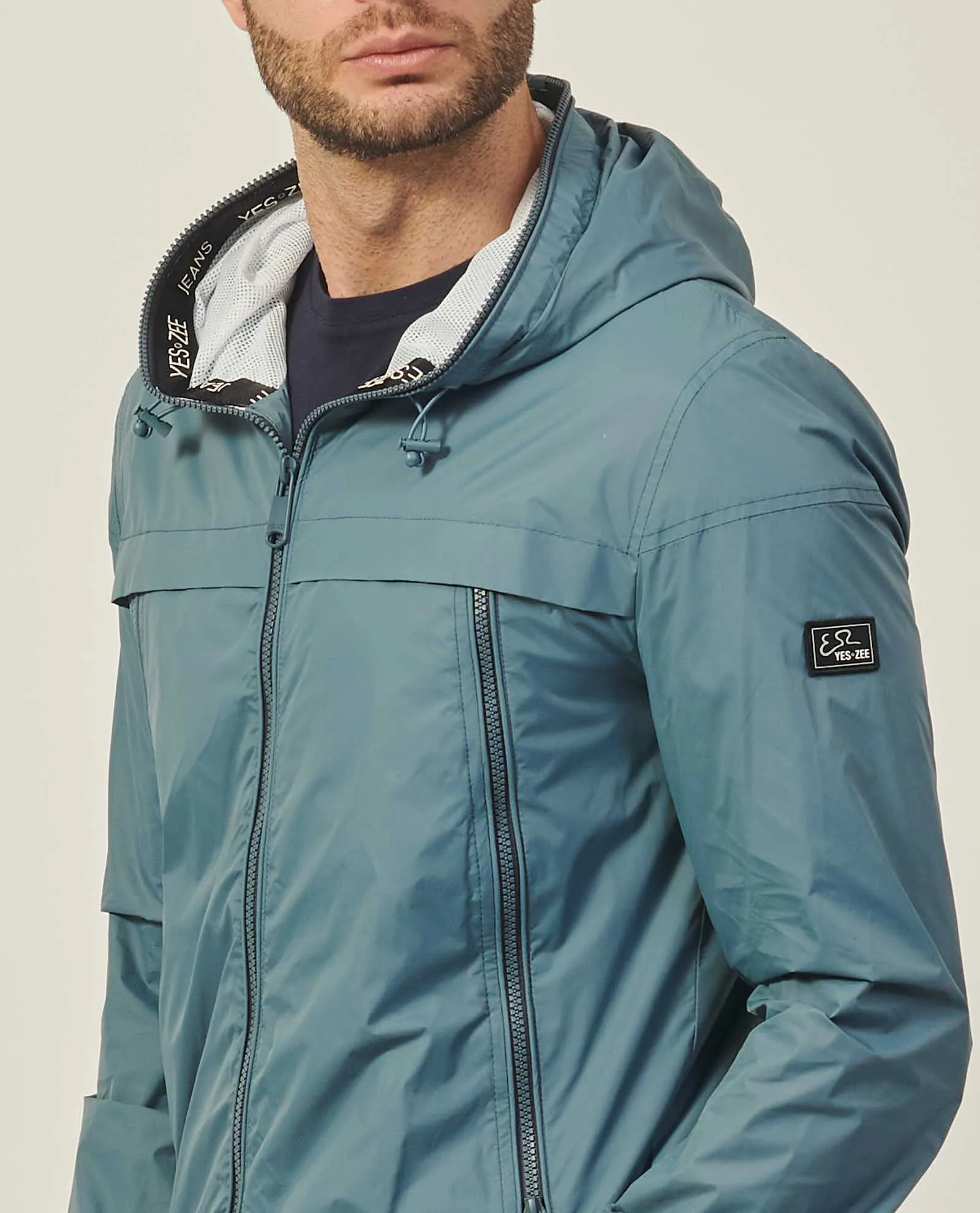 Giubbotto uomo Yes Zee modello bomber con cappuccio