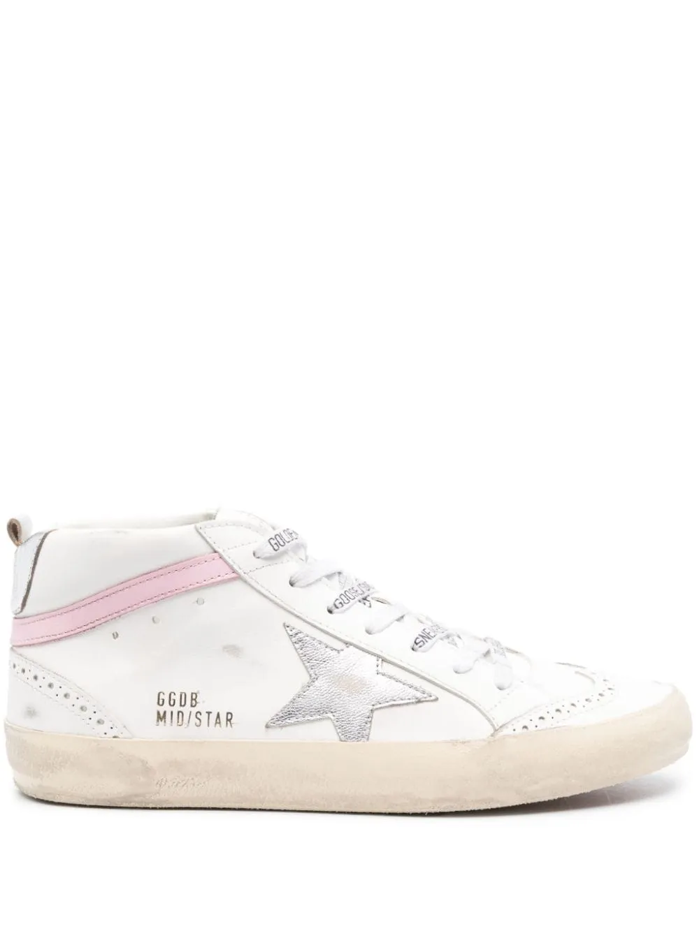 Golden Goose Deluxe Brand Sneakers Bianco Donna alte Mid Star