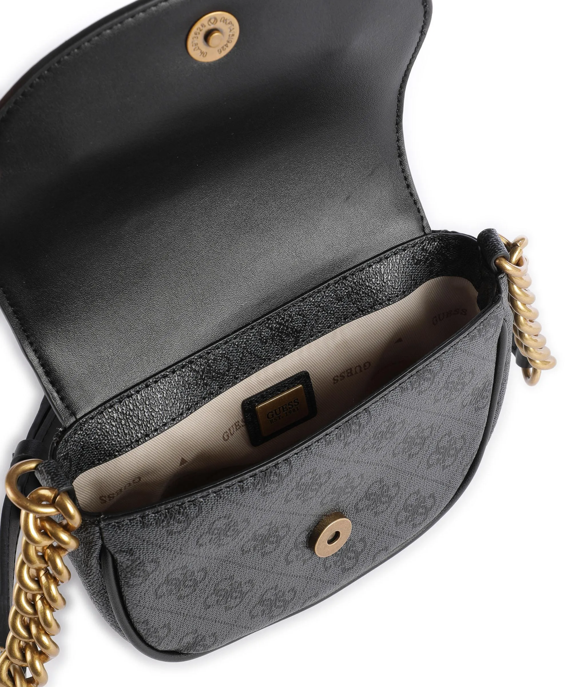  Guess Izzy Borsa a tracolla pelle sintetica antracite  