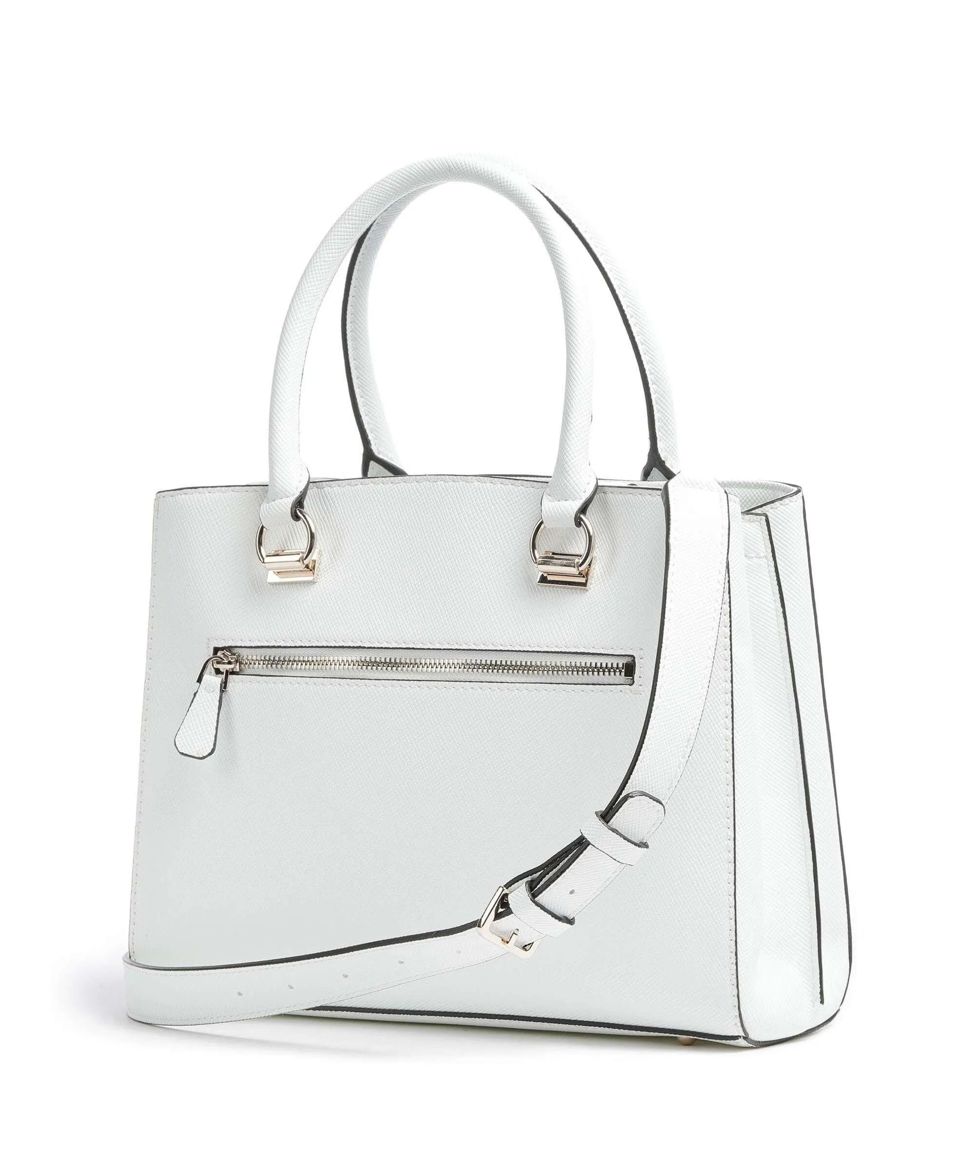  Guess Noelle Borsa a mano pelle sintetica bianco  