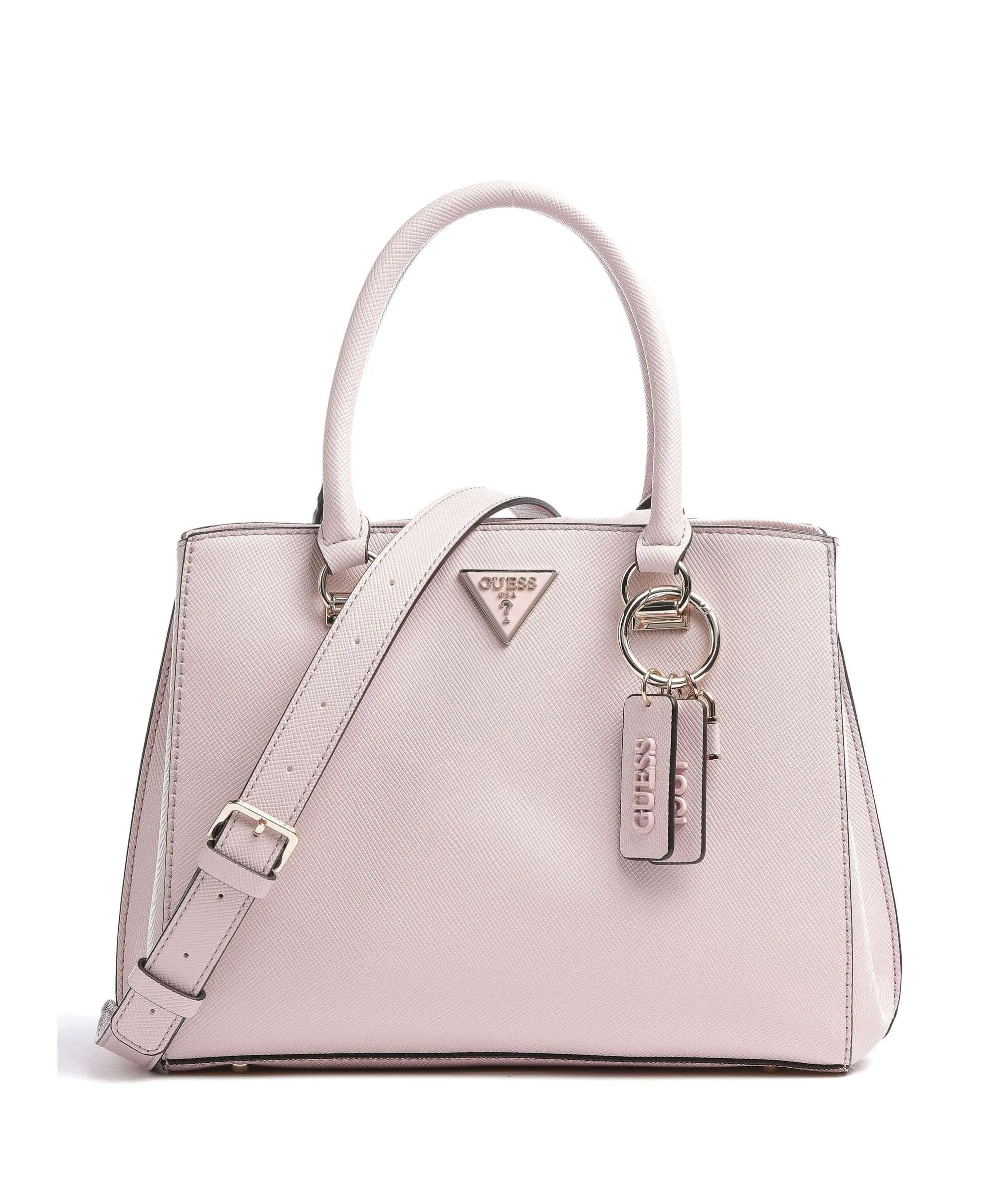  Guess Noelle Borsa a mano pelle sintetica rosa  