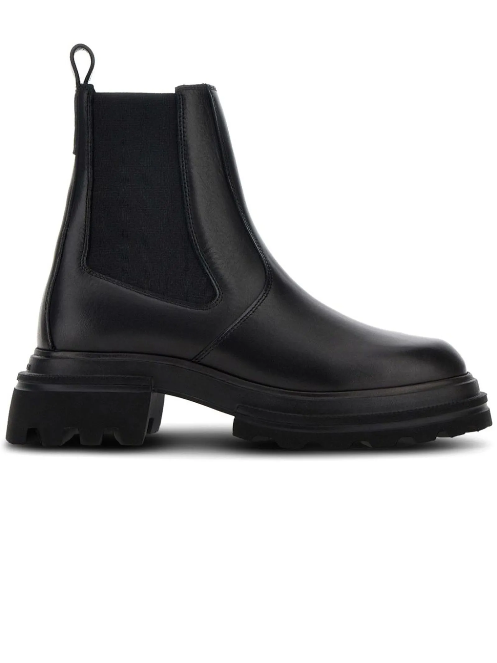 HOGAN Calzature,Sneakers stivali in pelle nero 