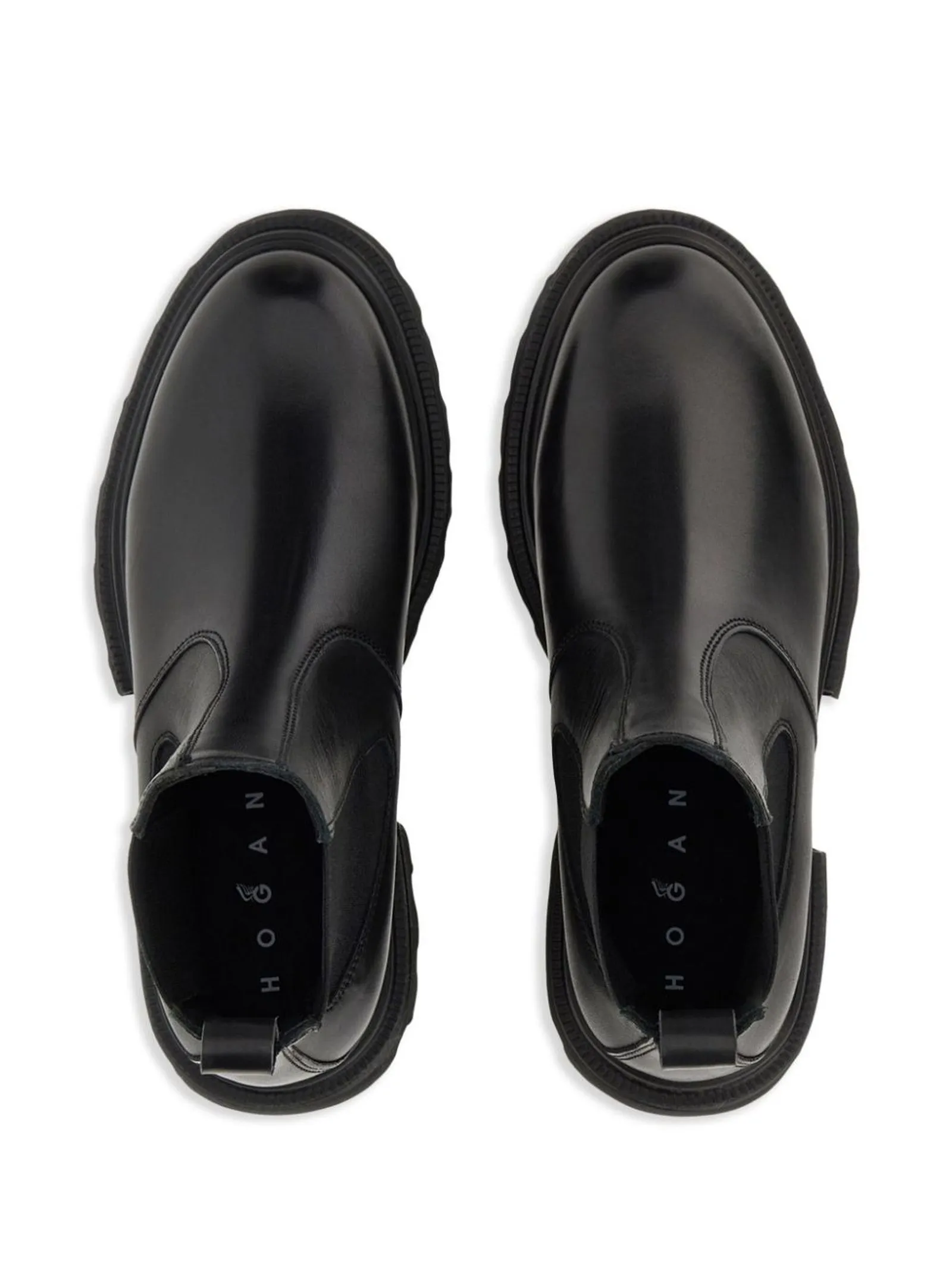 HOGAN Calzature,Sneakers stivali in pelle nero 
