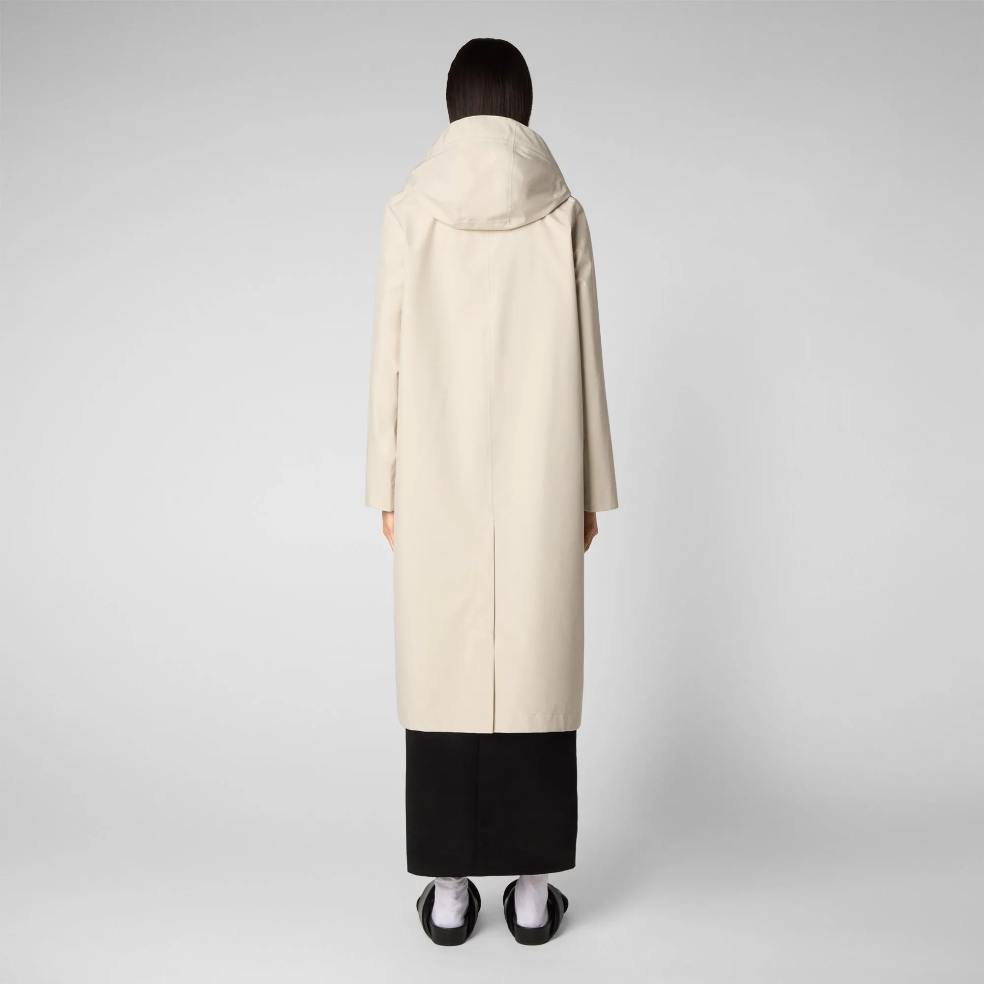 Impermeabile donna Asia beige crema