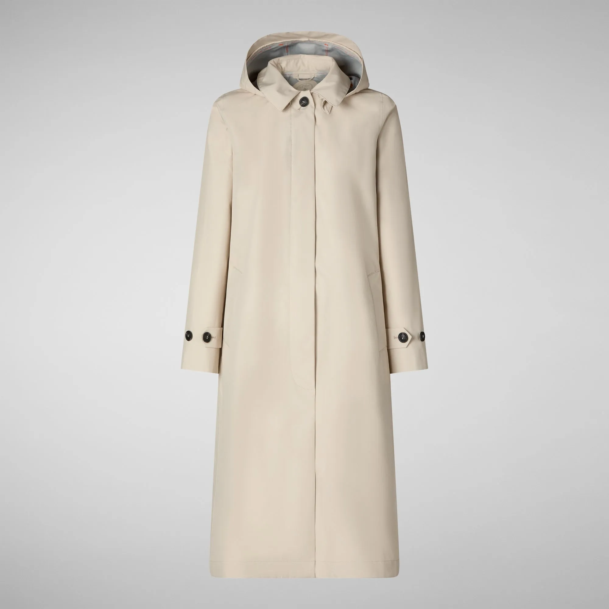 Impermeabile donna Asia beige crema