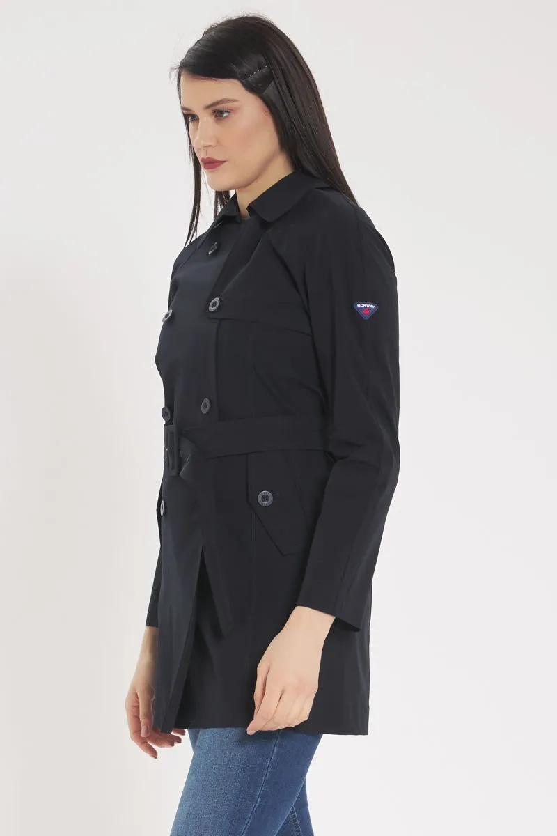 Impermeabile Donna Blu