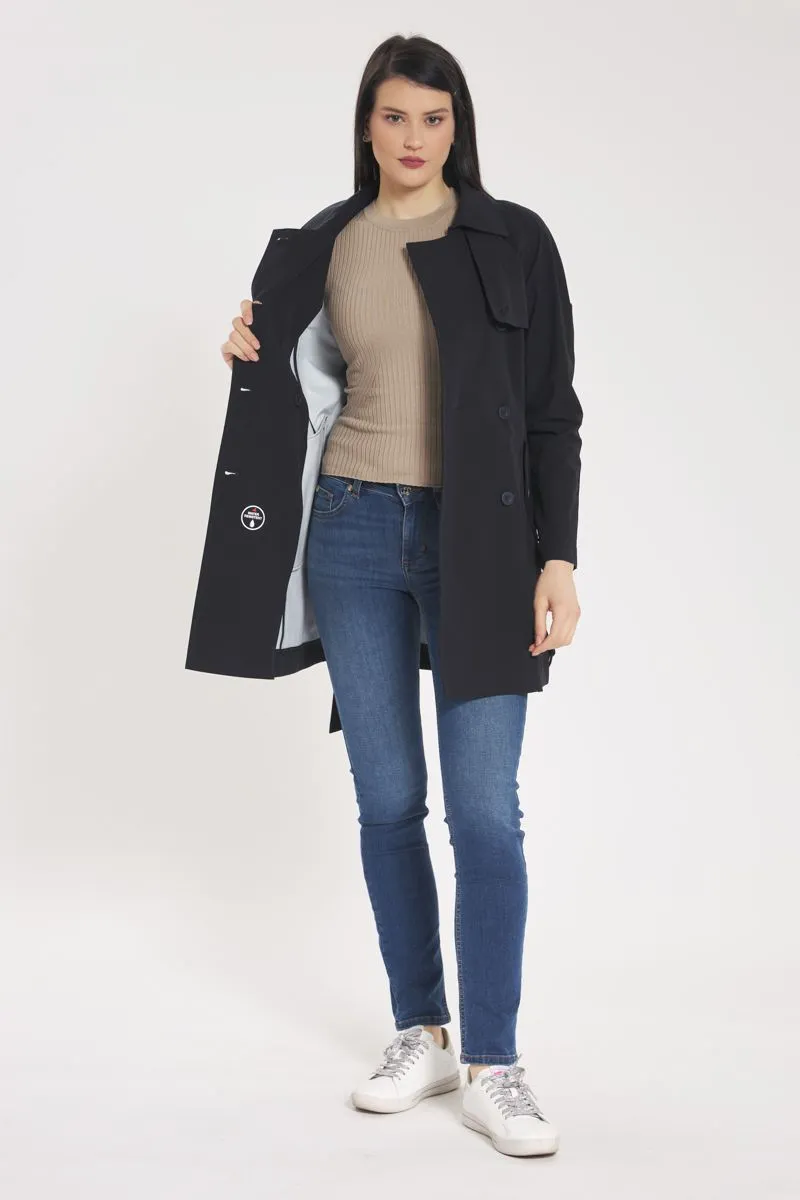Impermeabile Donna Blu
