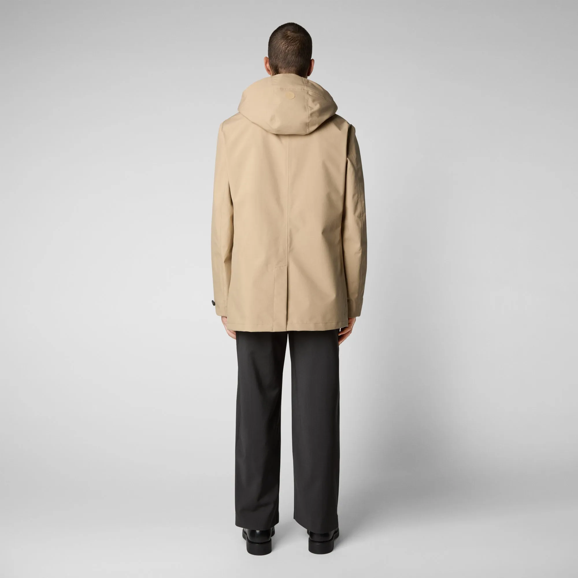 Impermeabile uomo Benjamin beige scuro