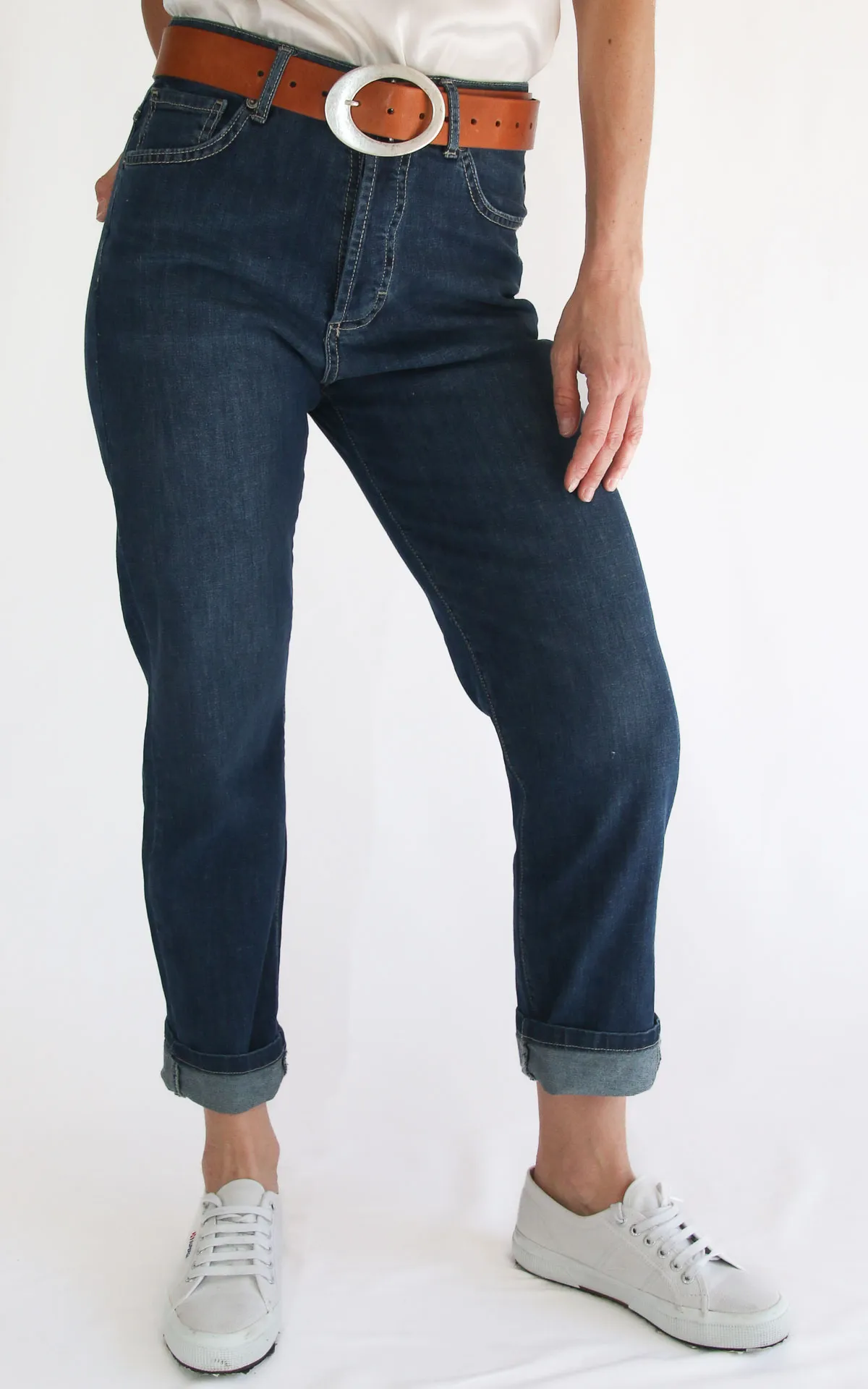 Initial – Jeans Greta light – Denim scuro