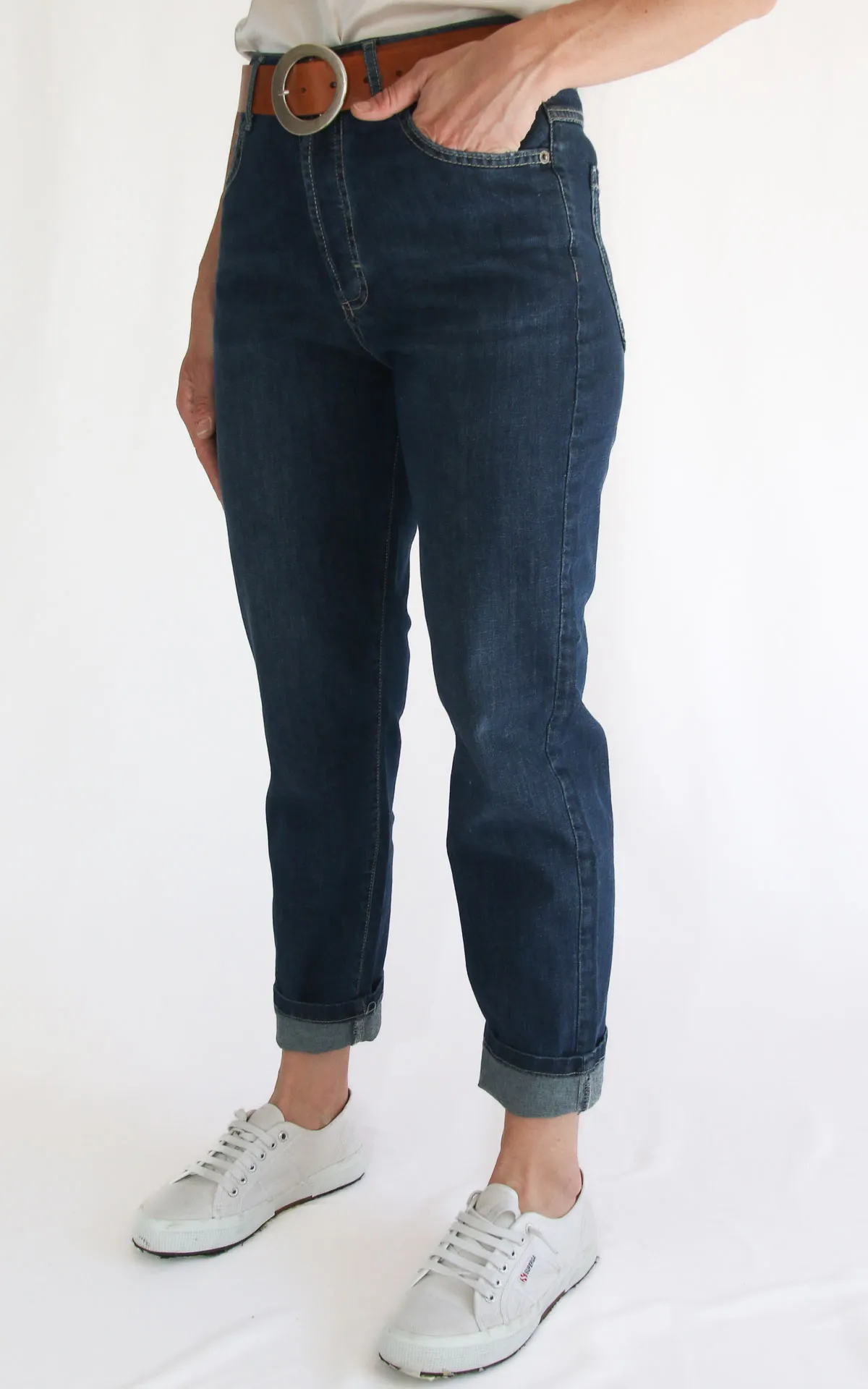 Initial – Jeans Greta light – Denim scuro