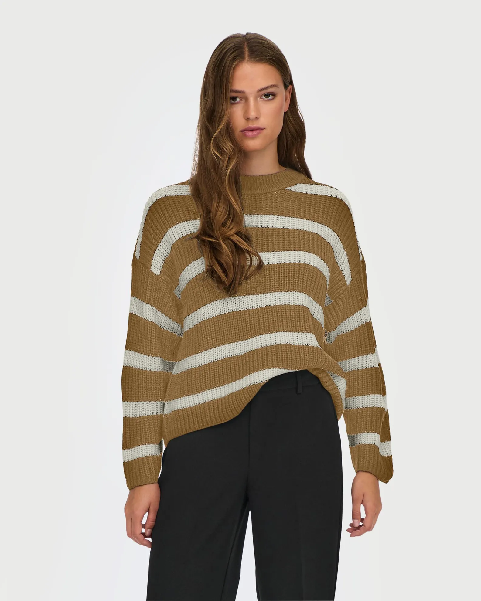 JACQUELINE - MAGLIA PULLOVER A RIGHE BEIGE E BIANCO                                            Previous productJACQUELINE - MAGL
