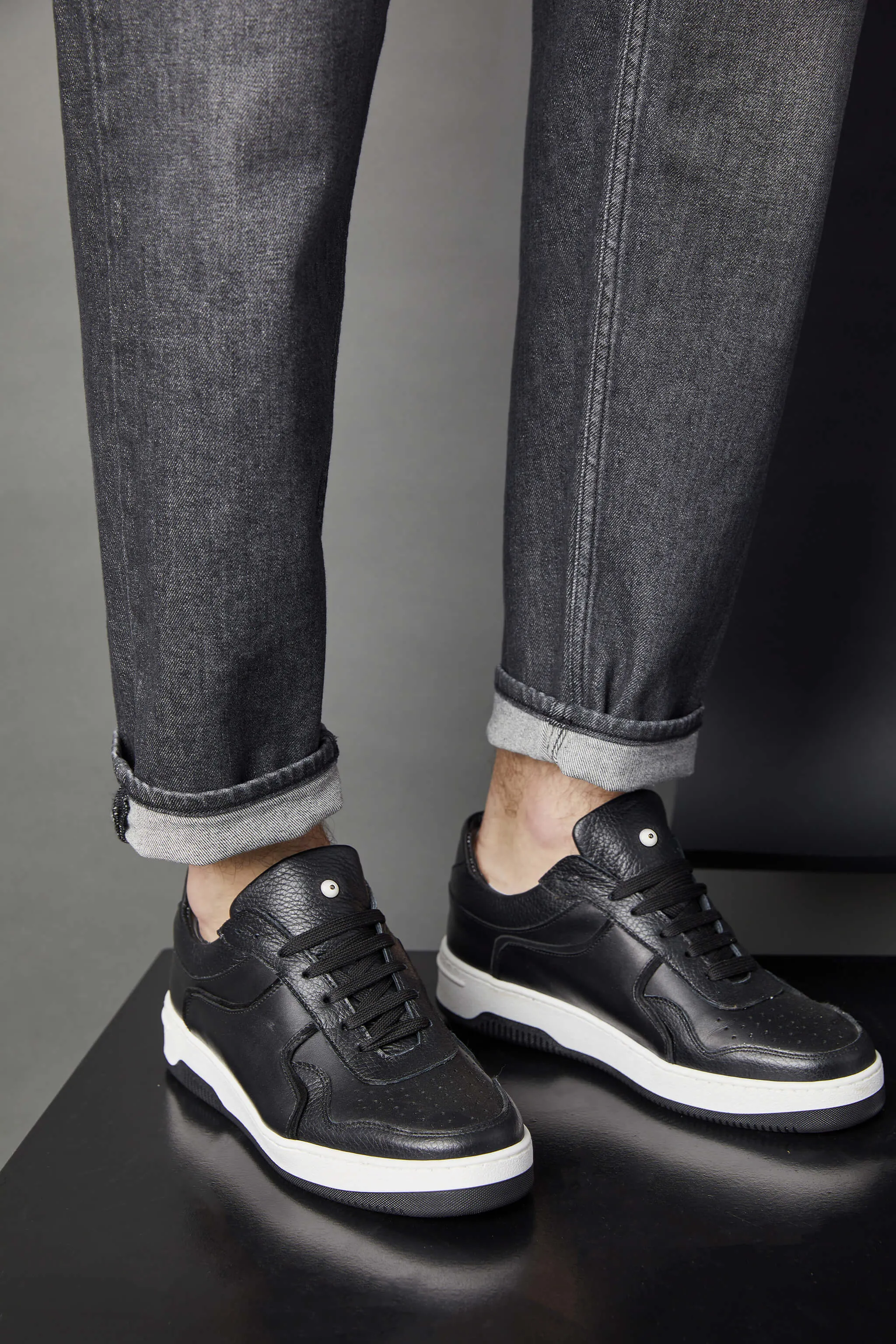 Jeans 5 tasche baggy grigio