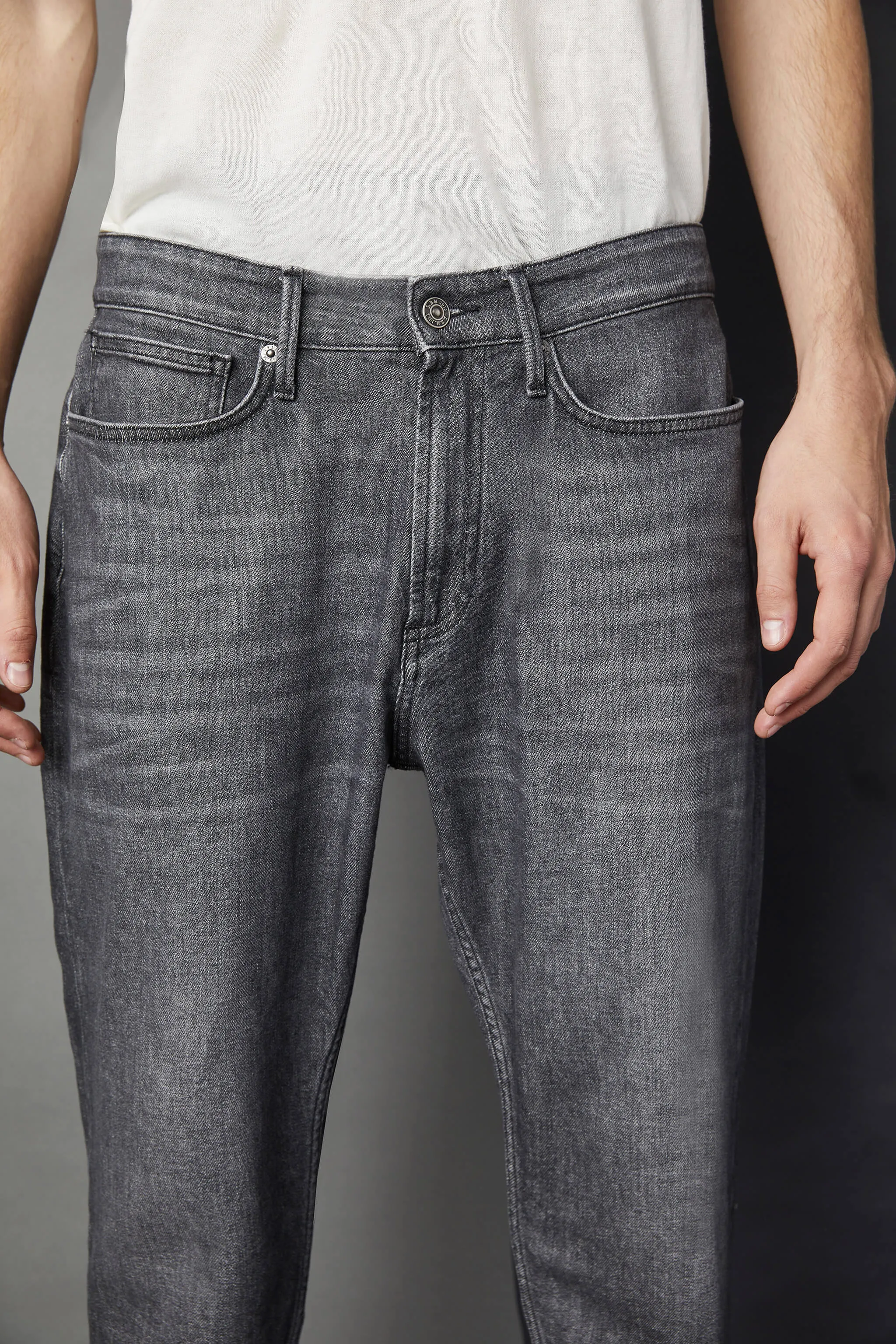 Jeans 5 tasche baggy grigio