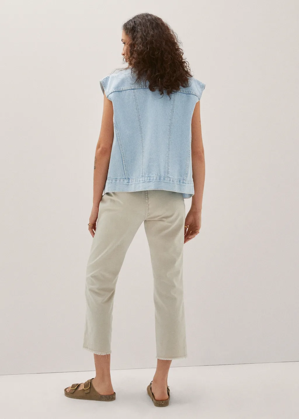 Jeans slouchy laccio regolabile