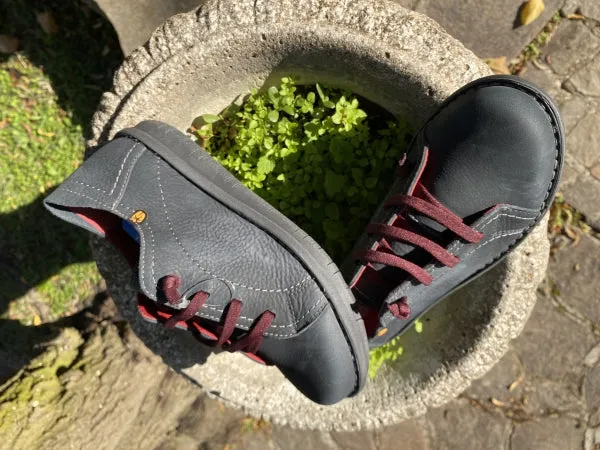 Jungla 7582 scarpa stringata donna in pelle pizarra grigio