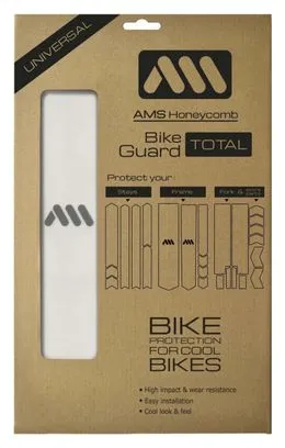 Kit protezione telaio da 25 pezzi a nido d'ape stile All Mountain - Trasparente