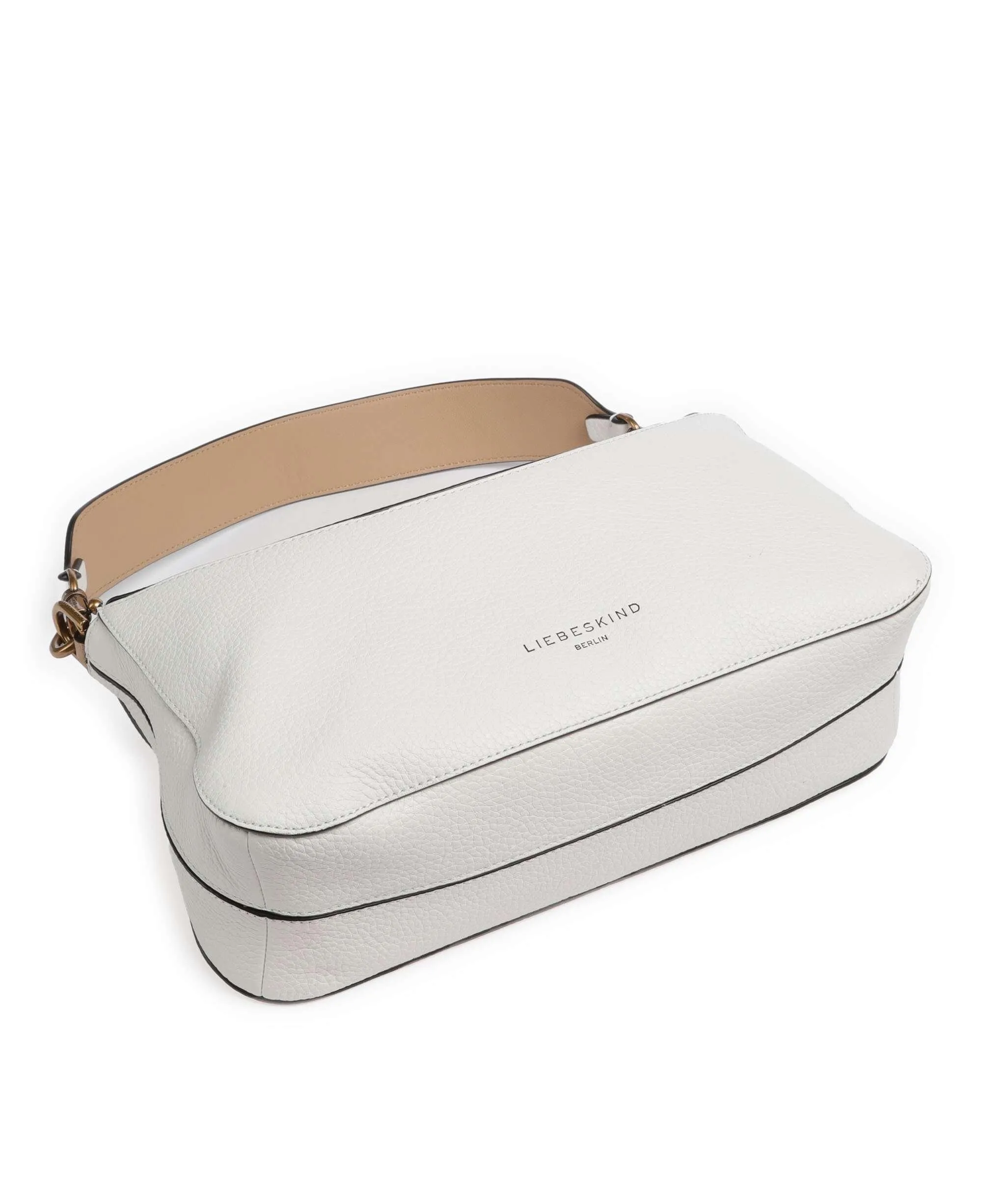  Liebeskind Alessa Heavy Pebble S Borsa a spalla pelle di vacchetta grana bianco  
