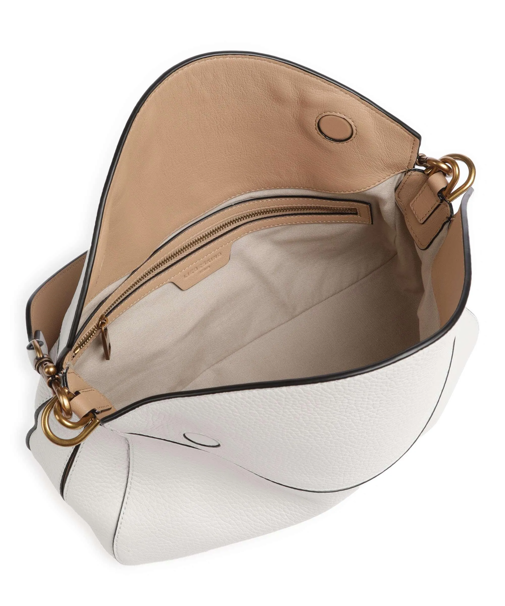  Liebeskind Alessa Heavy Pebble S Borsa a spalla pelle di vacchetta grana bianco  