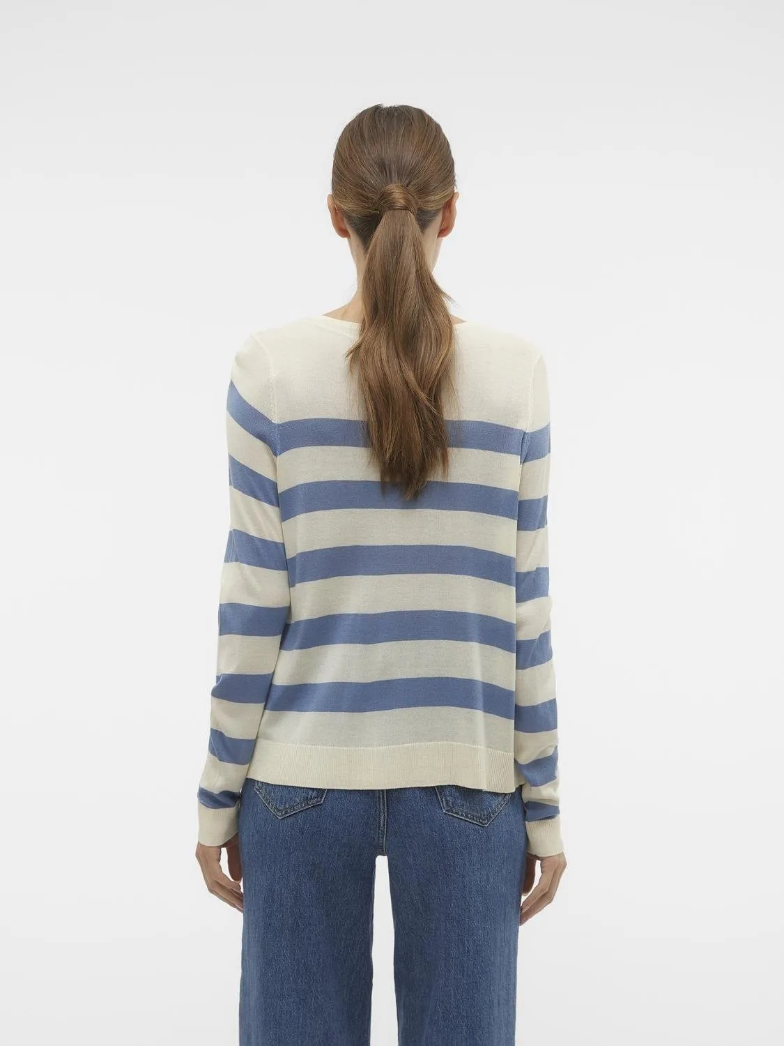 Maglia donna filo NOVA righe azzurro