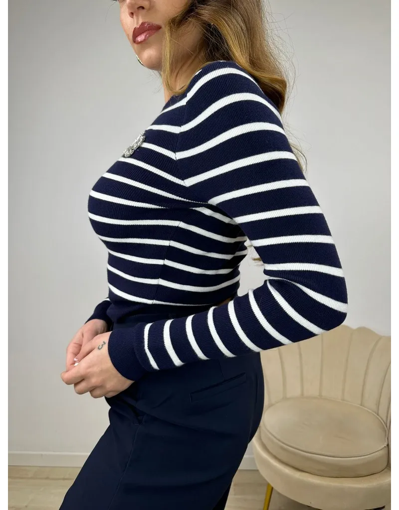 MAGLIA GENTLE BLU