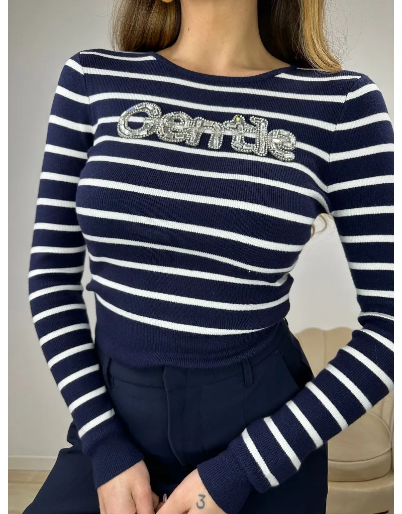 MAGLIA GENTLE BLU