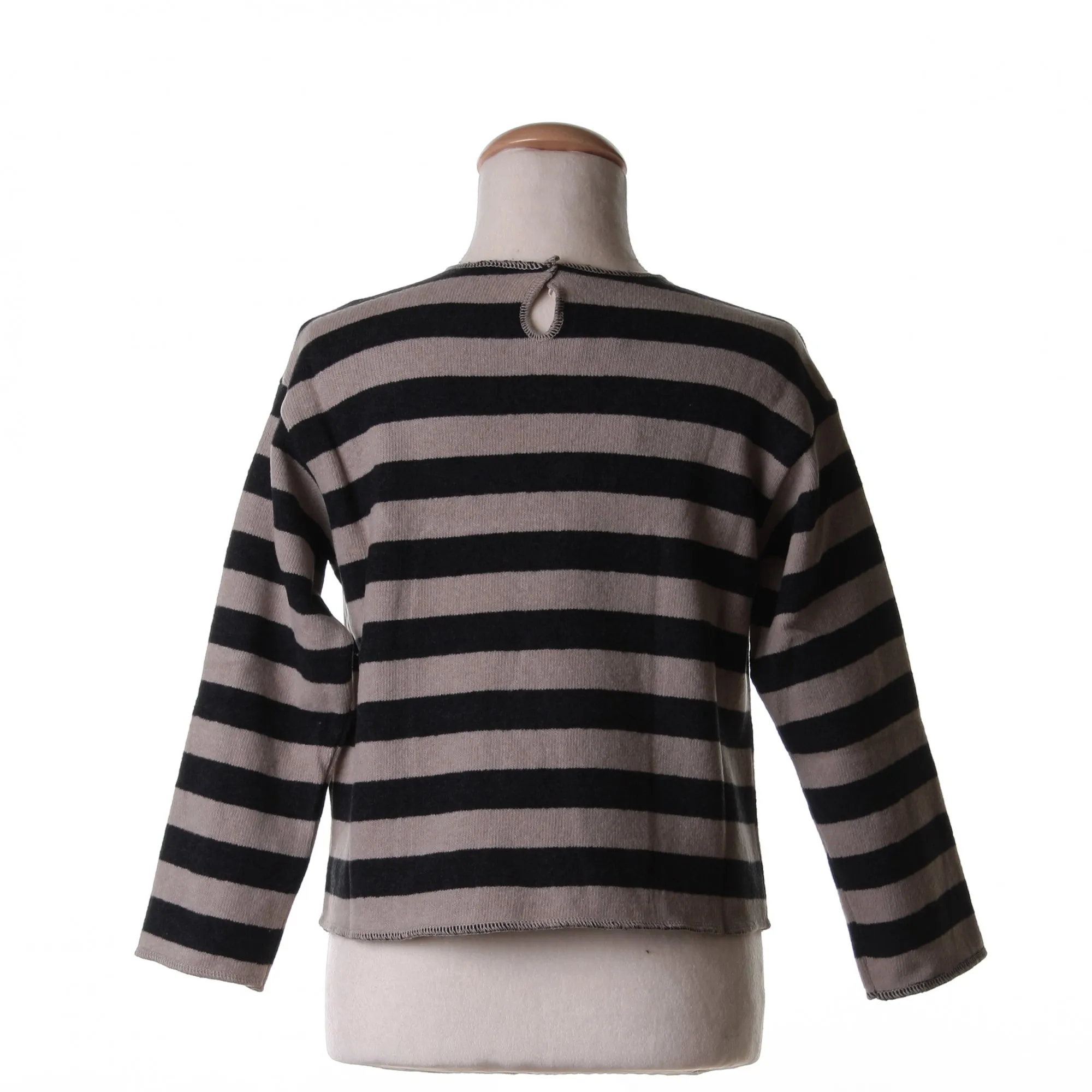 Maglia Stella Palliettes E Righe Navy Style Grigio