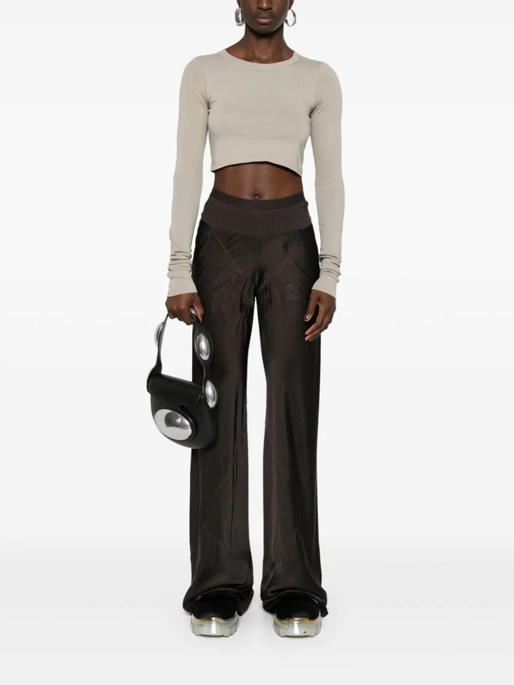 Maglietta a maniche lunghe di cotone Rick Owens