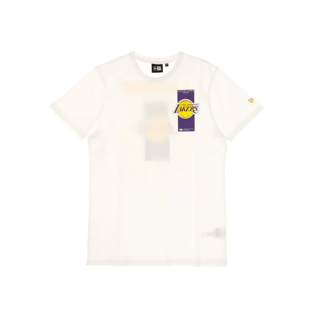 MAGLIETTA NBA REPEAT BACK LOGO TEE LOSLAK WHITE/ORIGINAL TEAM COLORS