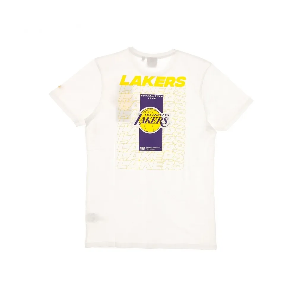 MAGLIETTA NBA REPEAT BACK LOGO TEE LOSLAK WHITE/ORIGINAL TEAM COLORS