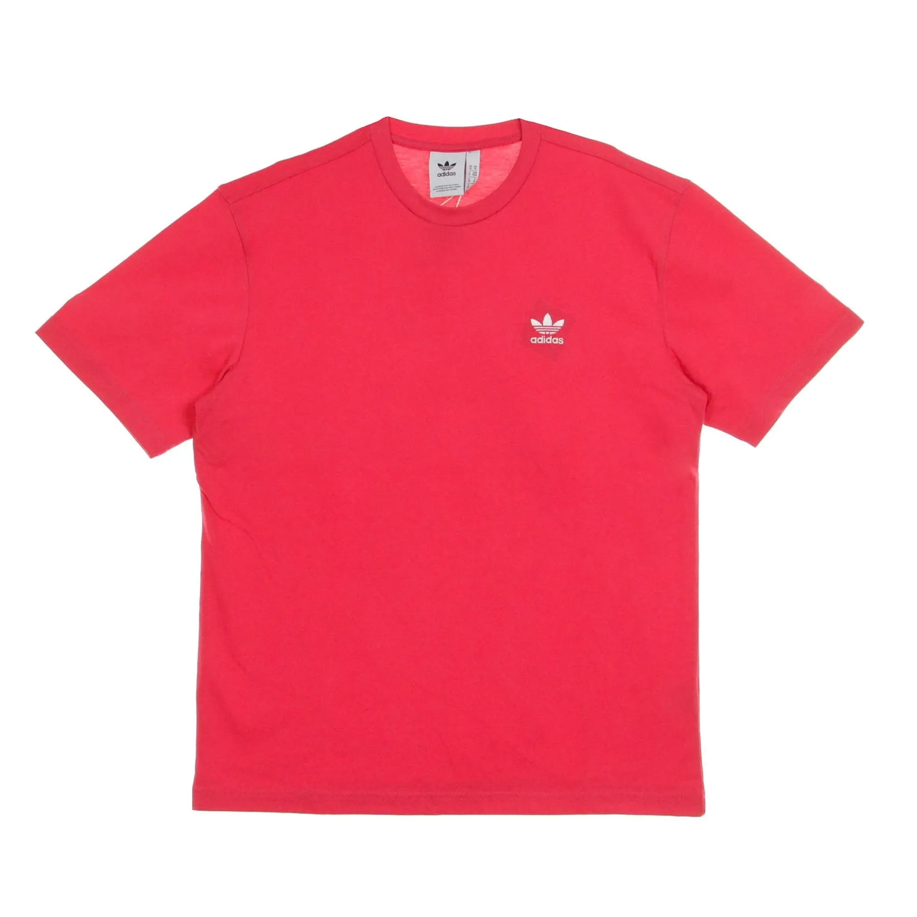 Maglietta Uomo Back And Front Trefoil Tee Power Pink/white