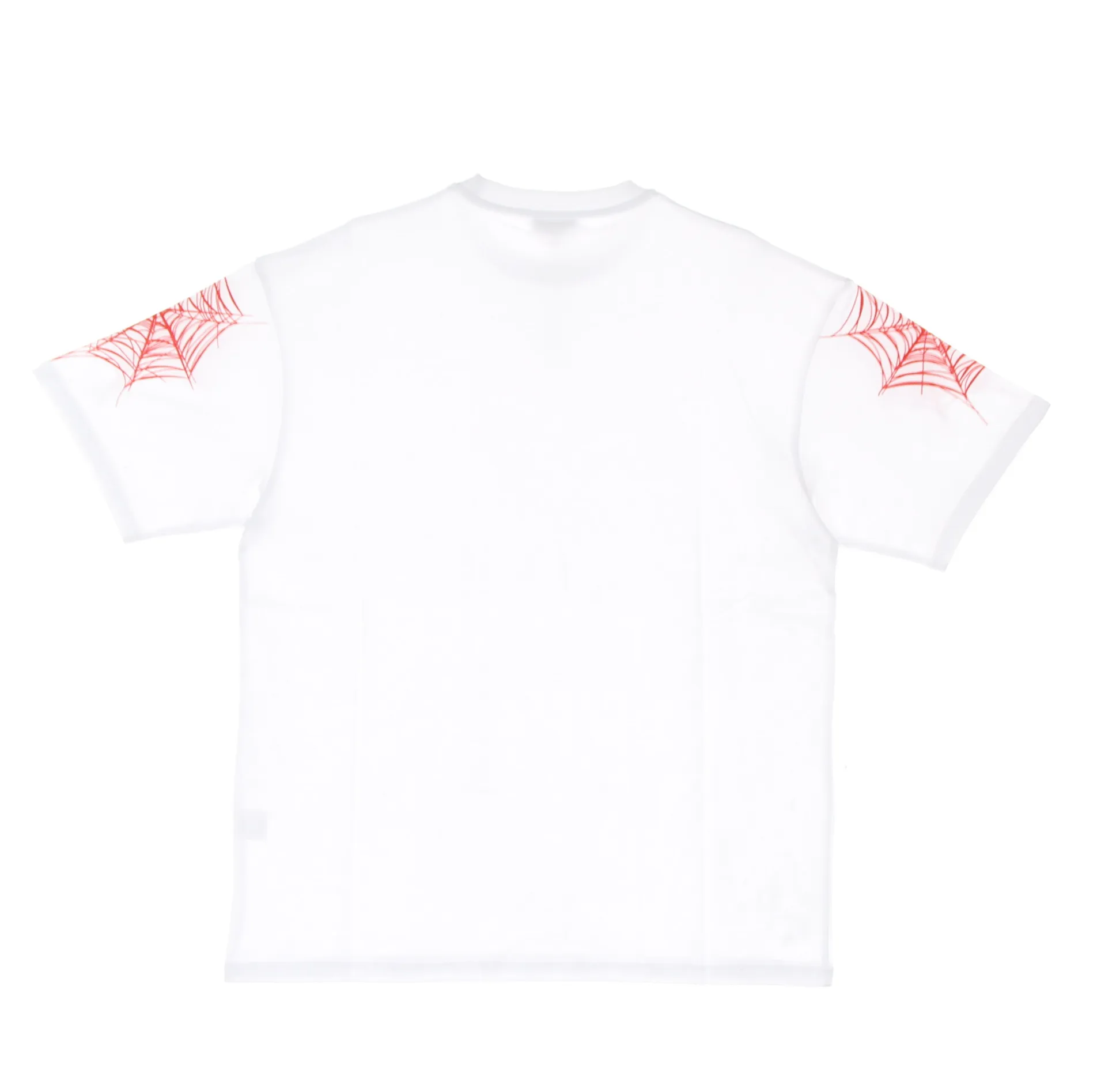 Maglietta Uomo Cobweb Print Tee White/red