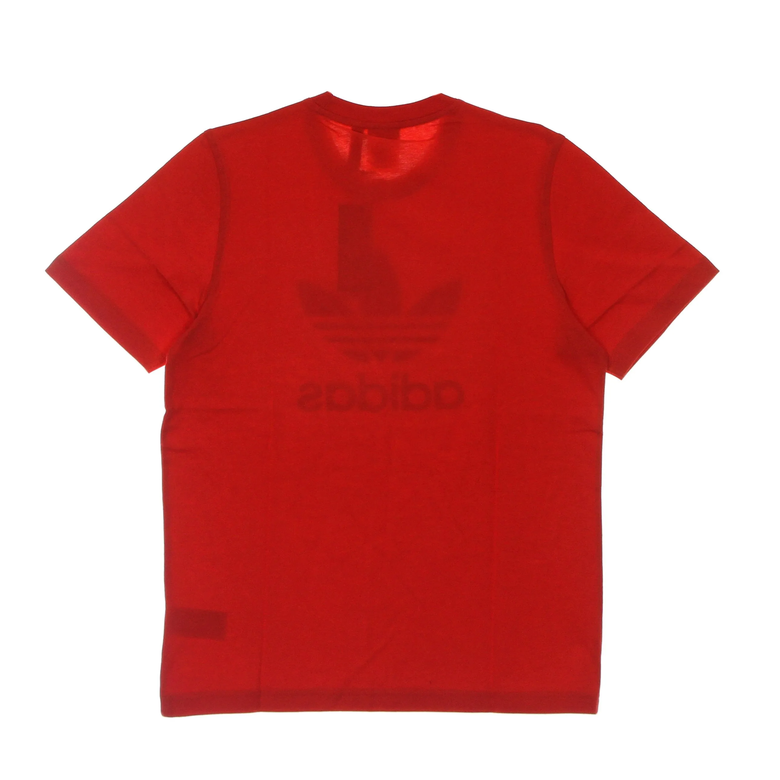 Maglietta Uomo Trefoil Tee Vivid Red/white