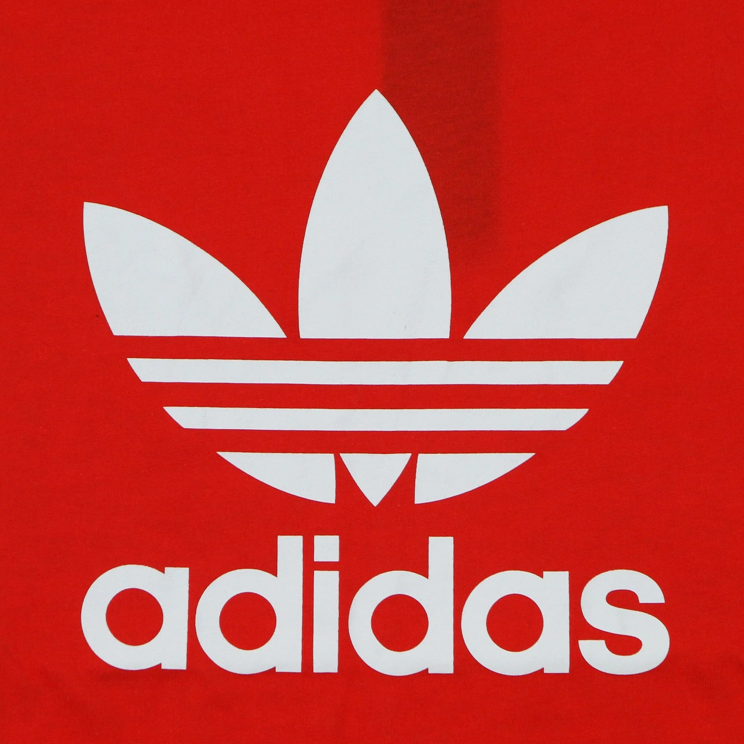 Maglietta Uomo Trefoil Tee Vivid Red/white