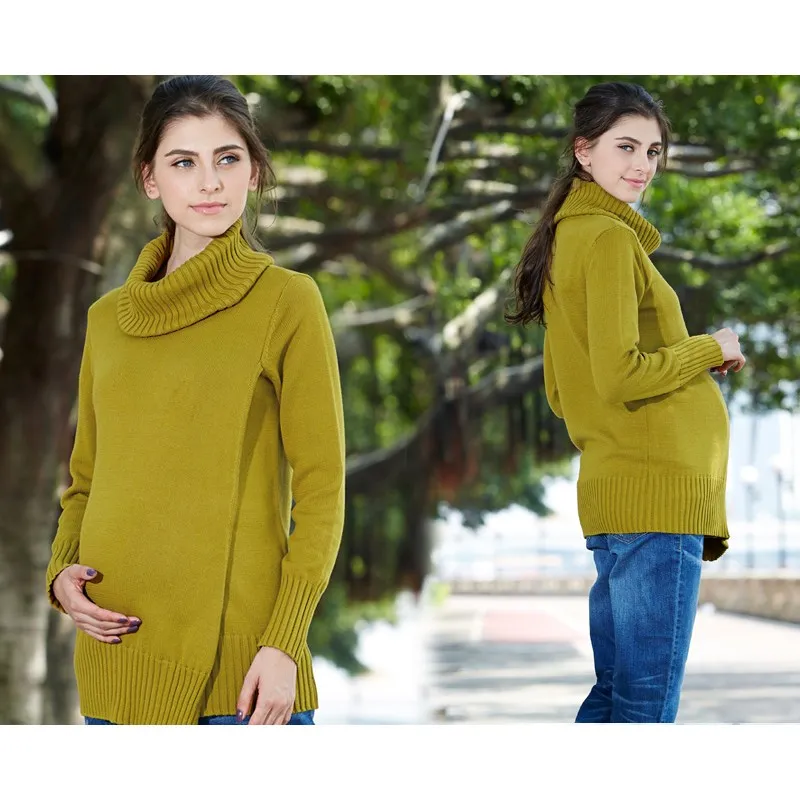 Maglione di Cotone Bio doppio strato Premaman e Allattamento