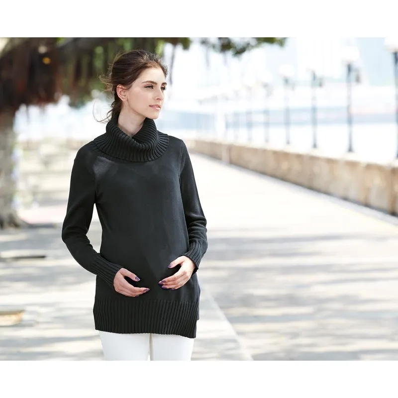 Maglione di Cotone Bio doppio strato Premaman e Allattamento