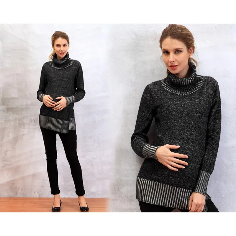 Maglione di Cotone Bio doppio strato Premaman e Allattamento