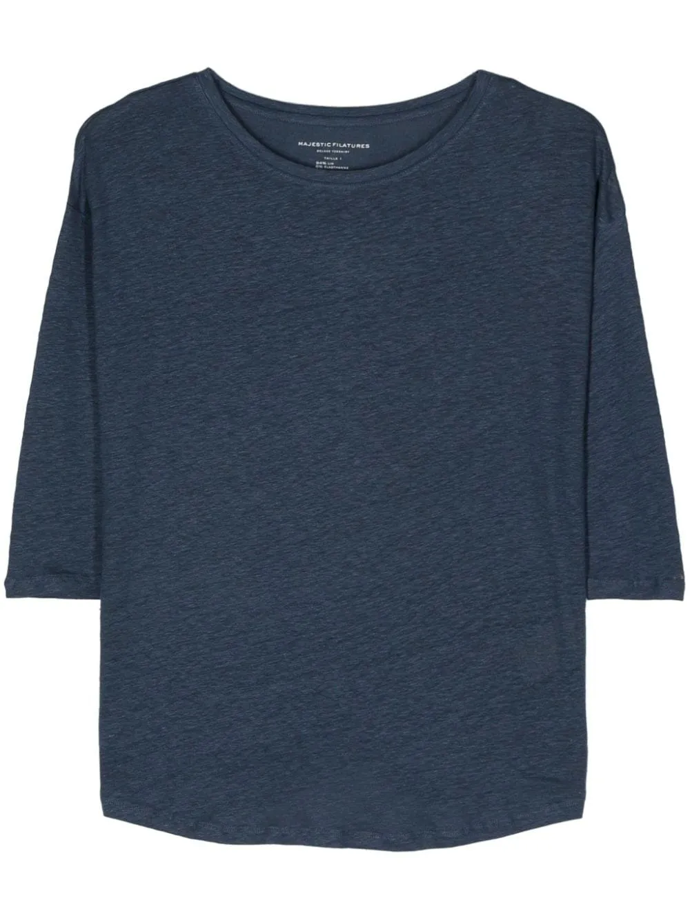 Maglione maestoso per il collo in barca di lino