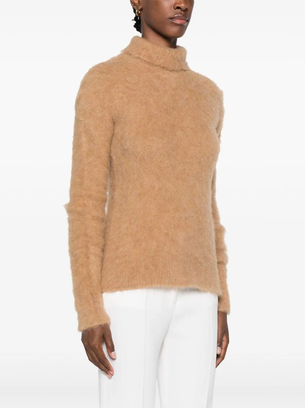 Maglione sportivo max di tartaruga di lana di lana