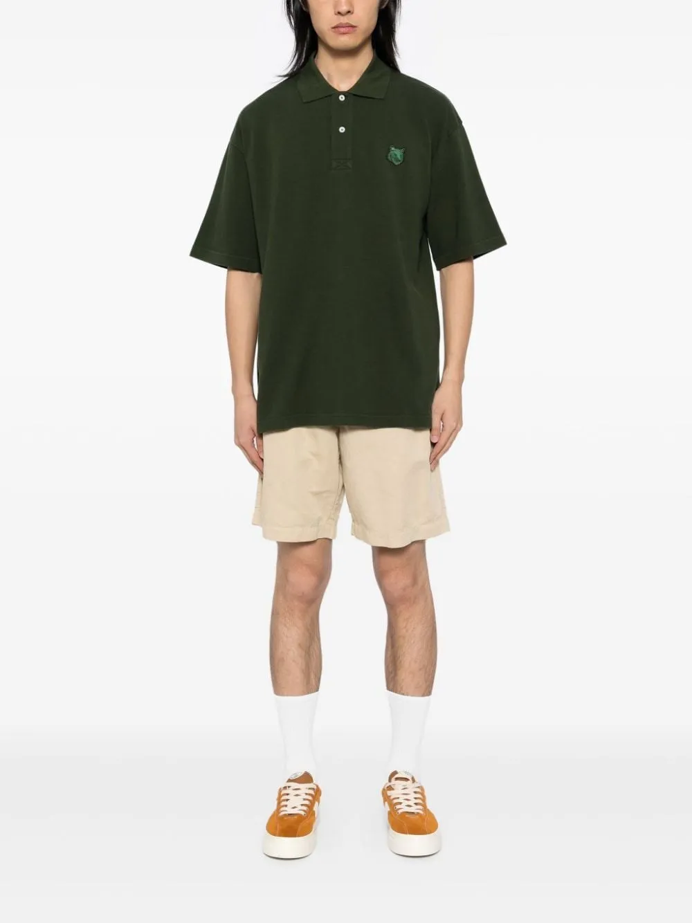 Maison Kitsuné-Polo con applicazione Bold Fox Head