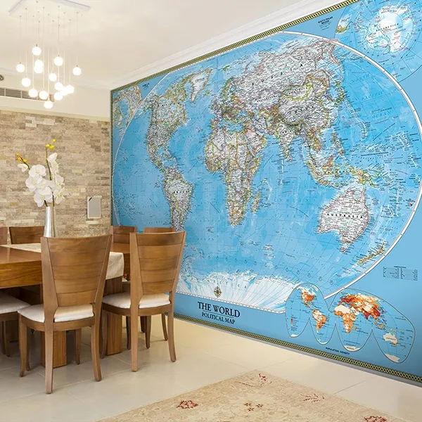 Mappa del mondo politico mondiale - FOTOMURALI