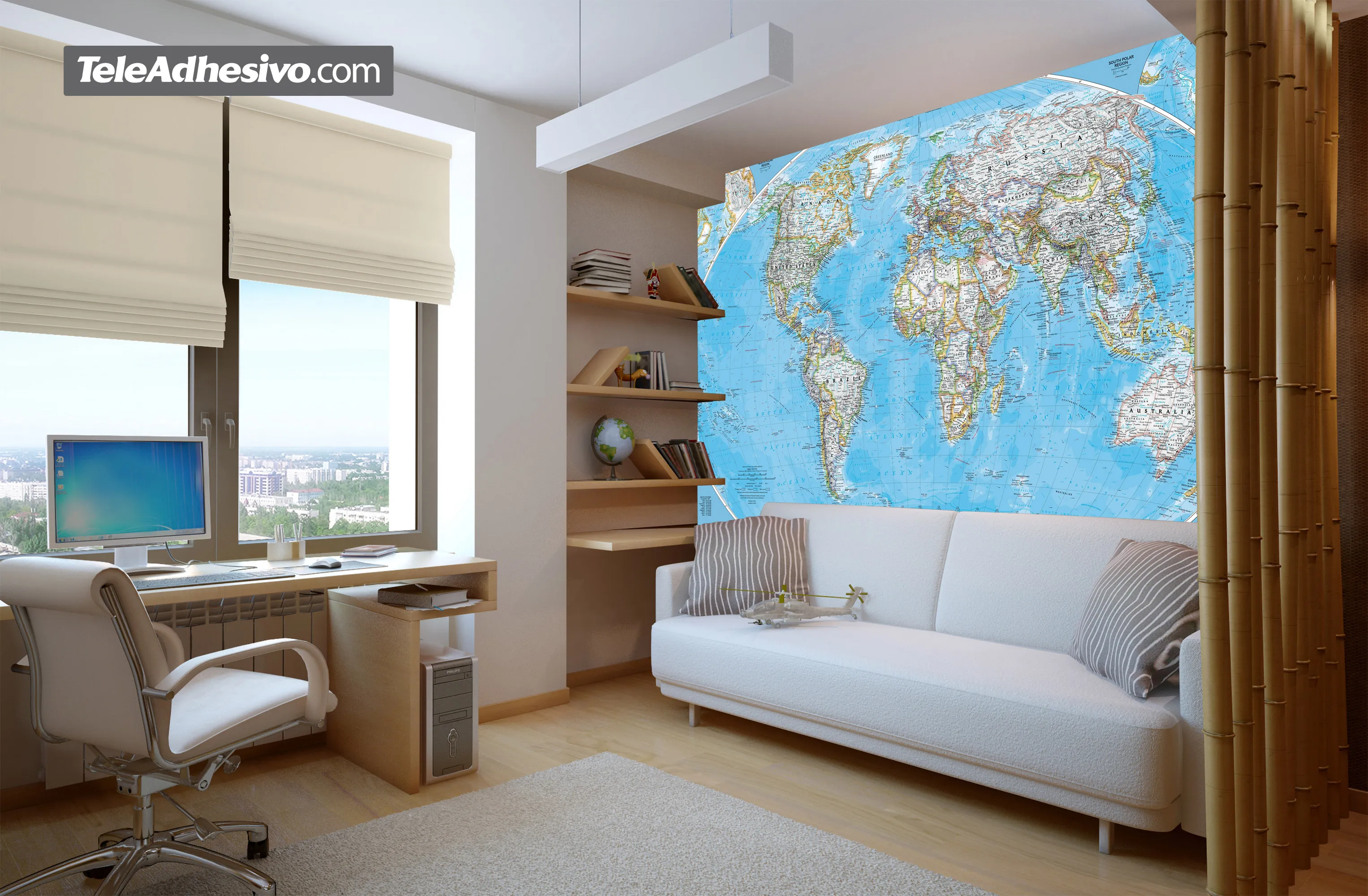 Mappa del mondo politico mondiale - FOTOMURALI